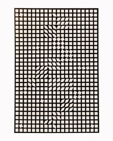 Victor Vasarely, Composition, Corpusculaires, Limited Edition Heliogravure