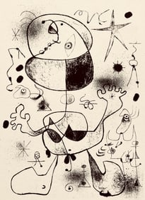 Joan Miro, Composition, The Prints of Joan Miro, Limited Edition Etching