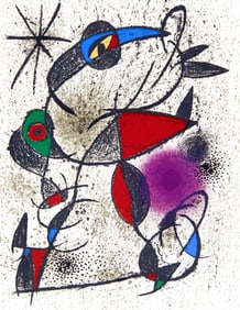 Joan Miro, Faillie du calcaire, Souvenirs et portraits d'artistes, Limited Edition Lithograph