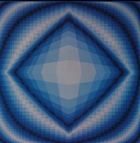Victor Vasarely, Composition, Octogone, Limited Edition Heliogravure