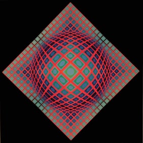 Victor Vasarely, Composition, Vega, Limited Edition Heliogravure
