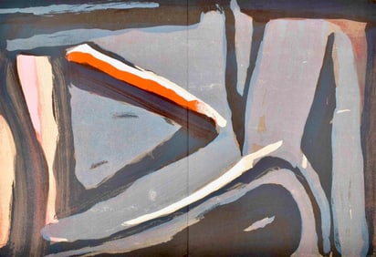 Geer Van Velde, Composition, Derriere le miroir, Limited Edition Lithograph