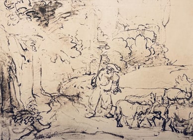 Rembrandt van Rijn, Moses and the Burning Bush, Limited Edition Collotype