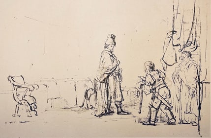 Rembrandt van Rijn, David Visited by the Prophet Nathan, Limited Edition Collotype