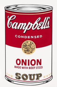Andy Warhol, Campbell's Soup, Onion, Official Edition, Sunday B. Morning, Silkscreen