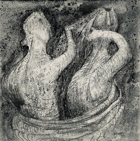Henry Moore, Hair Combing, The Drawings of Henry Moore, Limited Edition Lithograph