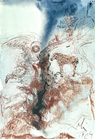 Salvador Dali, Composition (Michler/Lopsinger 1600; Field 69-3), Biblia Sacra, Limited Edition