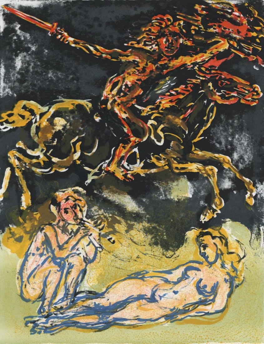 Walter Spitzer, Composition, L'Odyssee, Limited Edition Lithograph (1 of 4)