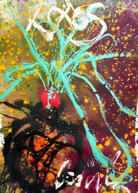 Dale Chihuly, Composition, Ikebana Series, Original Painting