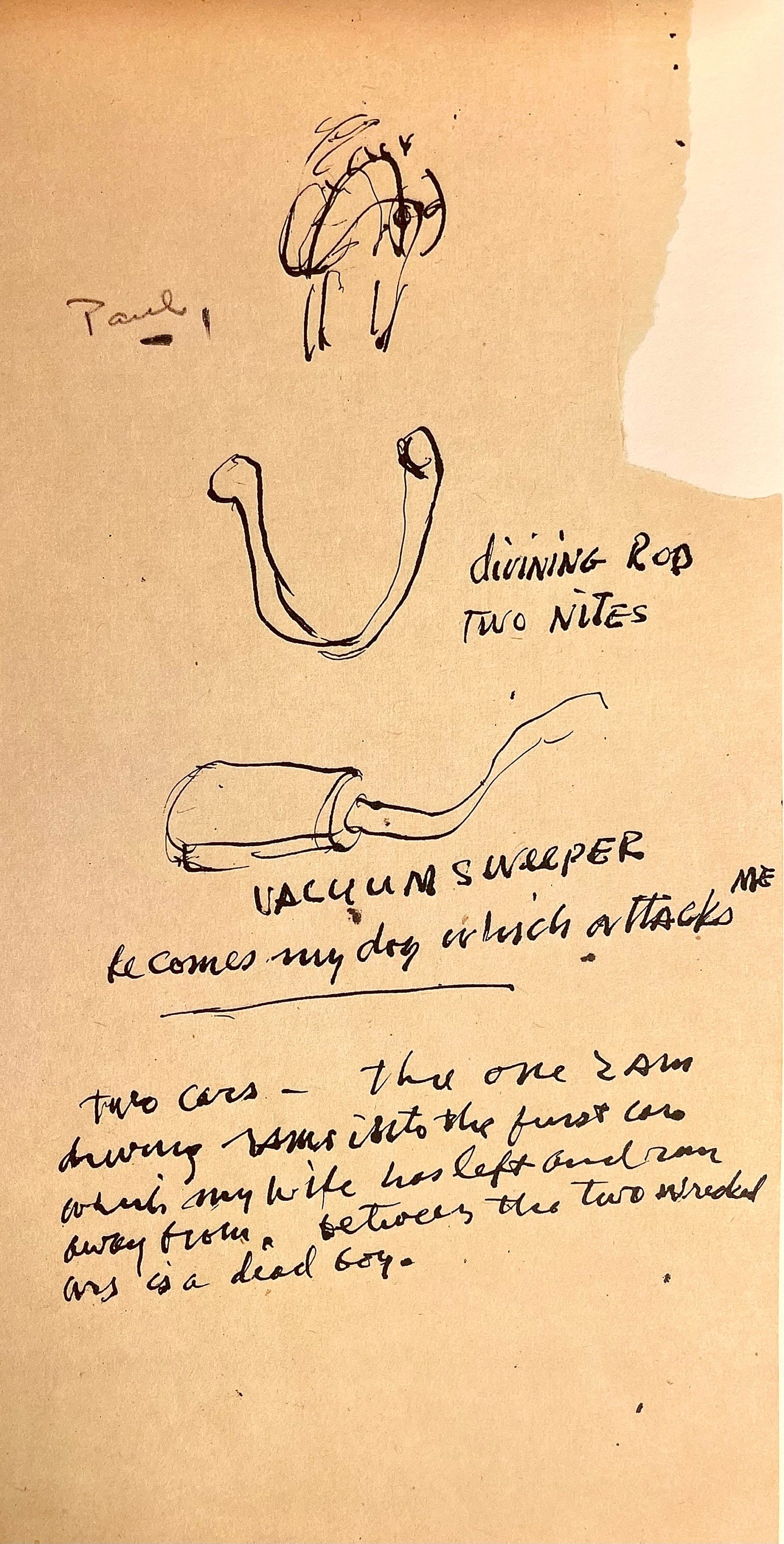 Jackson Pollock, Composition, Jackson Pollock, The Last Sketchbook, Limited Edition Lithograph: Lithograph on velin Mohawk paper. Inscription: unsigned and unnumbered, as issued. Paper Size: 5 x 12 inches. Excellent condition. Notes: From the album, Jackson Pollock, The Last Sketchbook, 1982. Pu