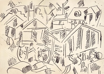 Fernand Leger, La gare de Verdun, Dessins de Guerre 1915-16, Limited Edition Lithograph