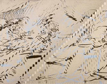 Rembrandt van Rijn, Isaac Refusing His Blessing to Esau, Drawings from the Bible, Limited Edition