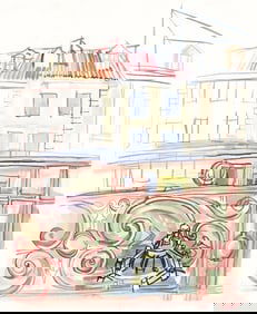 Raoul Dufy, La fenetre de Dufy a Aspet, Vacances forcees