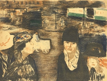 Pierre Bonnard, Place Clichy, Bonnard Lithographe, Limited Edition Lithograph