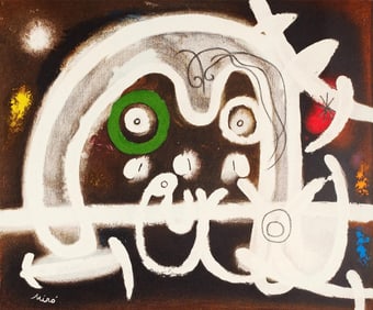 Joan Miro, Composition, Limited Edition Lithograph