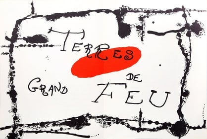 Joan Miro, Composition (Cramer 34; Mourlot 224), Derriere le miroir, Limited Edition Lithograph