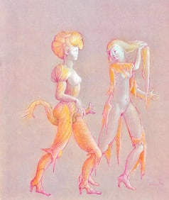 Leonor Fini, Composition, Fruits de la Passion, XXe siecle, Limited Edition Heliogravure