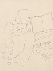 Jean Cocteau, Composition, Les Biches, Limited Edition Lithograph