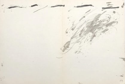 Antoni Tapies, Composition, Derriere le miroir, Limited Edition Lithograph