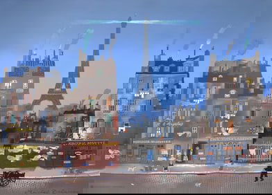 Michel Delacroix, Tour Eiffel le Soir, Limited Edition Lithograph