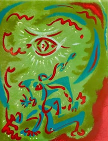 Andre Masson, Composition, Œuvres completes d'Albert Camus, Limited Edition Lithograph