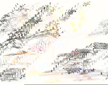 Raoul Dufy, L'eglise de Lestel, Vacances forcees