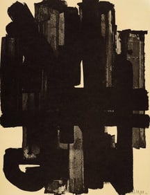 Pierre Soulages, Composition, Pierre Soulages, Peintres d'aujourd'hui, Limited Edition Heliogravure
