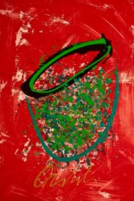 Dale Chihuly, Composition, Baskets Series, Limited Edition Mixed Media Lithograph