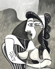 Pablo Picasso, Femme accoudee au fauteuil, Marina Picasso Collection, Official Limited Edition