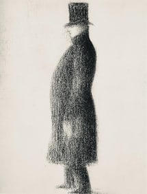 Georges Seurat, Le haut de forme, Seurat, Limited Edition Lithograph