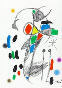 Joan Miro, Composition (Mourlot, 1051-1072), Maravillas con Variaciones acrosticas en el Jardin de