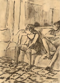 Edgar Degas, Deux Femmes, E. Degas Monotypes, Limited Edition Monotype