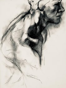 Ian Hornak, Renaissance Male Nude Figure Study, 1963, Original Drawing