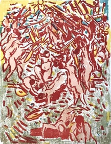 Andre Cottavoz, Composition, L'Odyssee, Limited Edition Lithograph