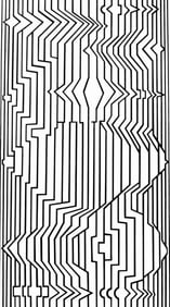 Victor Vasarely, Composition, Ondulatoires, Limited Edition Heliogravure