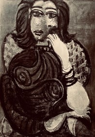 Pablo Picasso, Composition, Carnet de dessins de Picasso, Cahiers d'Art, Limited Edition Lithograph