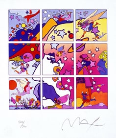 Peter Max, The Profile, Hand Signed, Official Limited Edition Lithograph