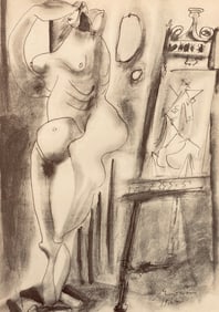 Pablo Picasso, Composition, Carnet de dessins de Picasso, Cahiers d'Art, Limited Edition Lithograph