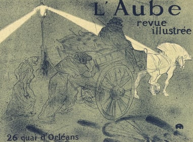 Henri de Toulouse-Lautrec, L'Aube, revue illustree, Les Affiches De Toulouse-Lautrec, Limited