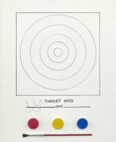 Jasper Johns, Target, Technics and Creativity: Gemini G.E.L., Limited Edition Mixed Media Lithograph