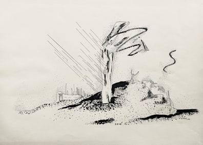 Jean Lurcat, s.o.s., huit dessins a la plume, Limited Edition Lithograph