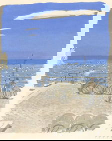 Maurice Brianchon, Voyage du Vin, Vins, Fleurs et Flammes, Limited Edition Lithograph