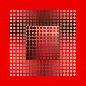 Victor Vasarely, Composition, Folklore Planetaire, Limited Edition Heliogravure