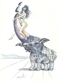 Salvador Dali, Composition (Field 67-4; M/L 174-187), Dali illustre Casanova, Limited Edition