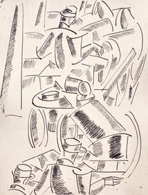 Fernand Leger, La cuisine roulante, Dessins de Guerre 1915-16, Limited Edition Lithograph