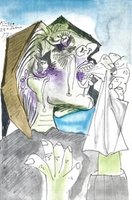 Pablo Picasso, Weeping Woman (Orozco 95), Picasso: Fifteen Drawings, Limited Edition Lithograph