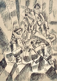 Fernand Leger, Sur la Route de Fleury: Les Deux Tues, Dessins de Guerre 1915-16, Limited Edition