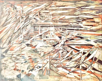 Vieira da Silva, La bataille des couteaux, Peintres d'aujourd'hui, Limited Edition Heliogravure