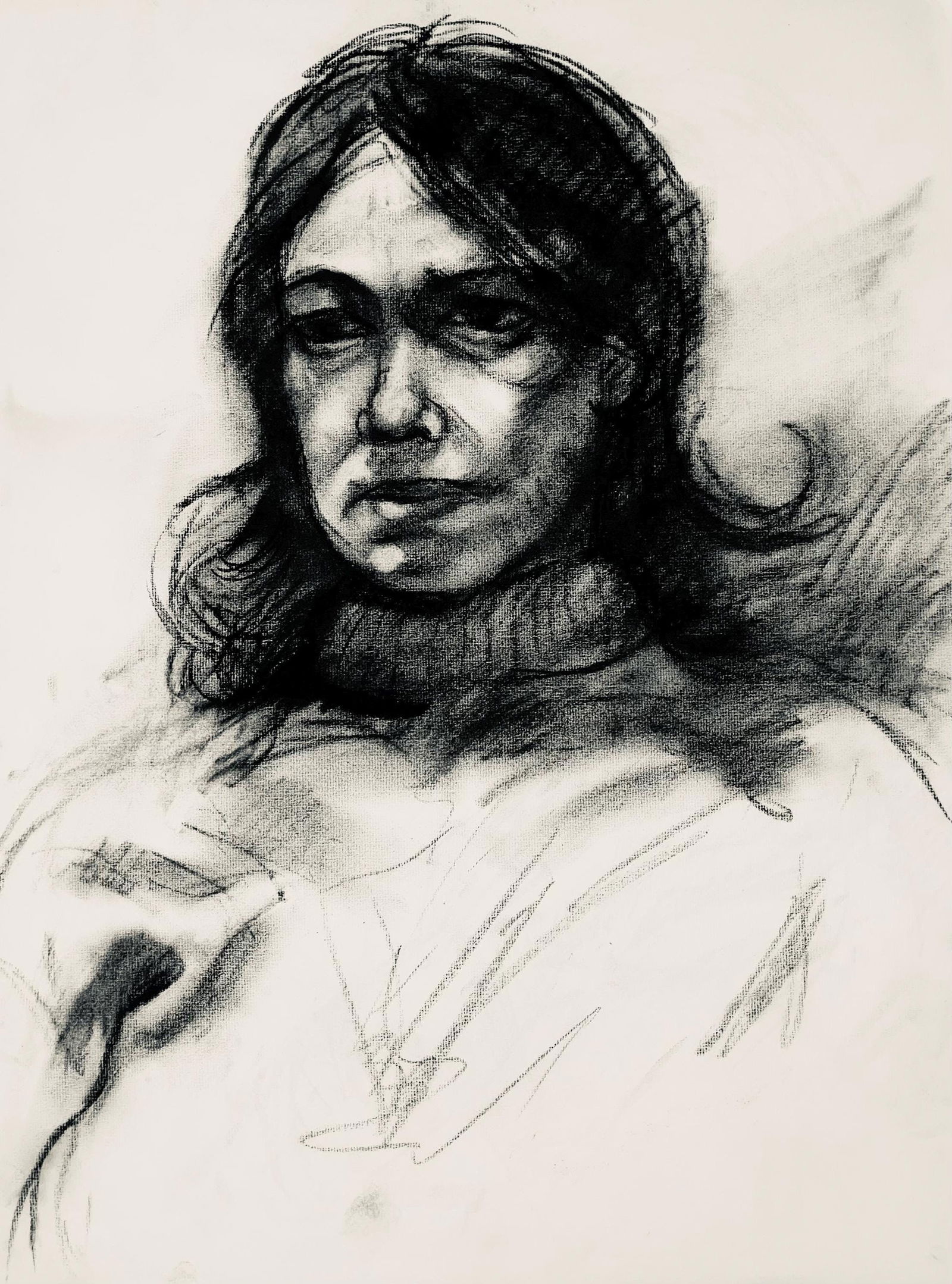 Ian Hornak, Renaissance Female Figure Study, 1963, Original Drawing (1 of 4)