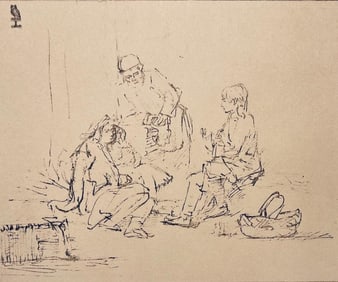 Rembrandt van Rijn, Joseph Interpreting the Dreams of Pharaoh's Officers, Limited Edition Collotype